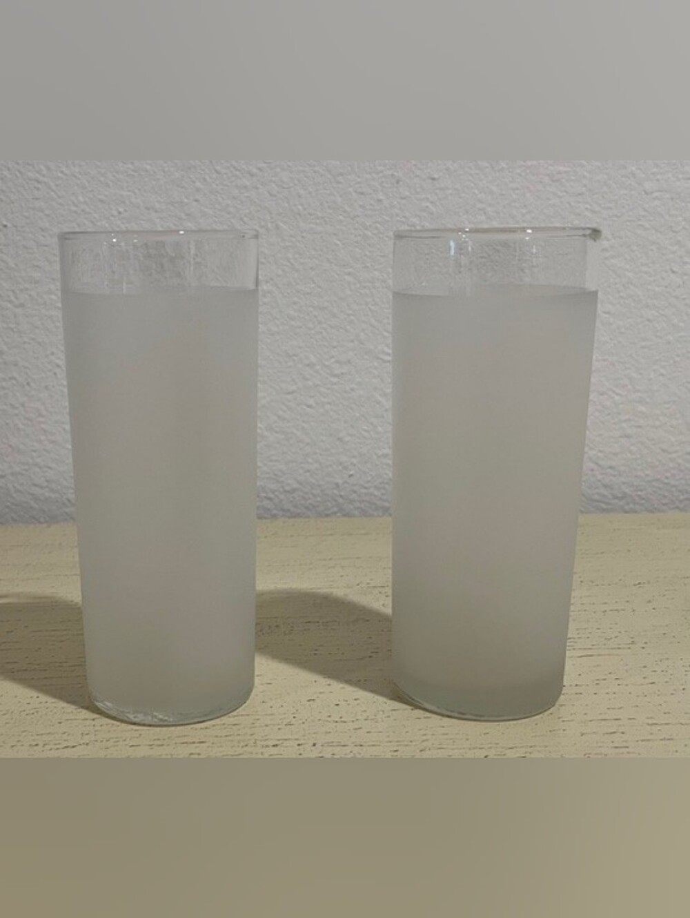 Frosted Tom Collins/Highball Glassware By Libbey From 1960s  1 Set Of 2 - Picture 2 of 3